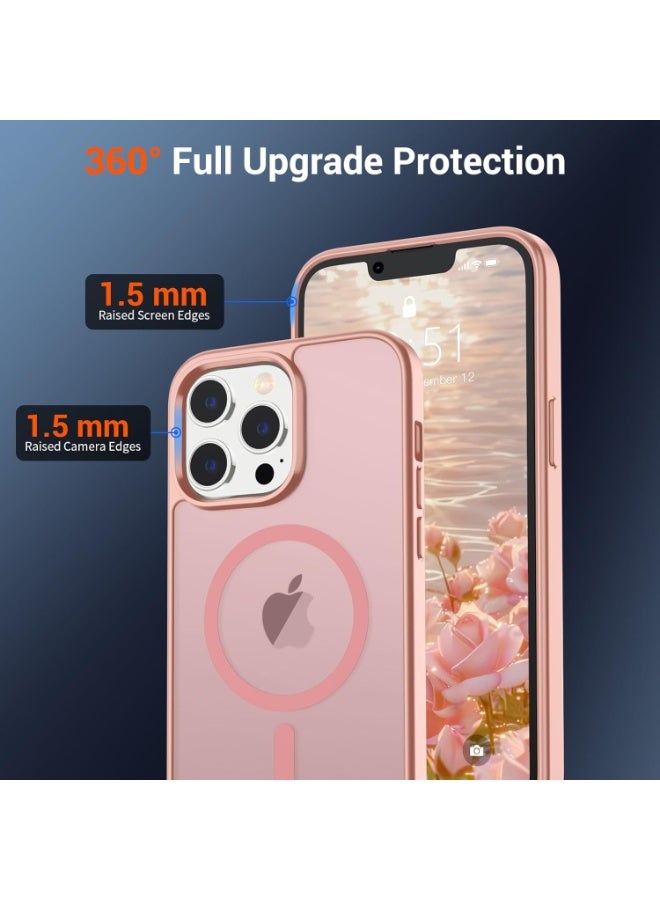 ACLIX Magnetic Case for iPhone 12 Pro Max [Shockproof & Slim] Matte Hard Back Cover with high-Grade Protection | Pink - Image 2